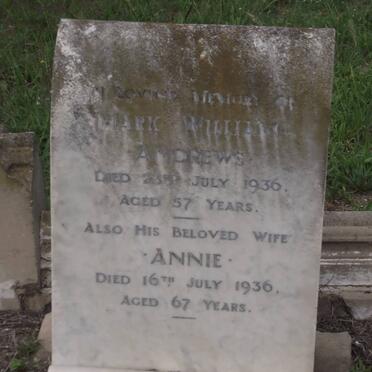 ANDREWS Mark William -1936 &amp; Annie -1936