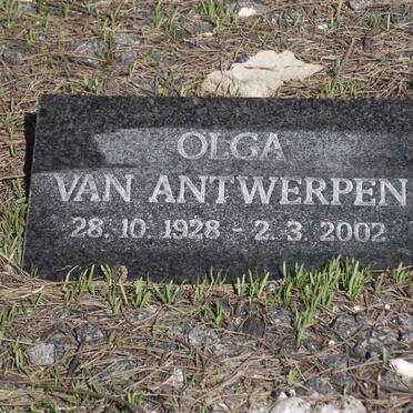 ANTWERPEN Olga, van 1928-2002
