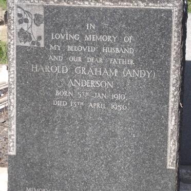 ANDERSON Harold Graham 1910-1956