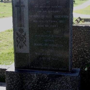ANDERSON Anthony Michael -1957 &amp; Marie Petronella