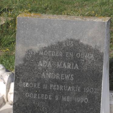 ANDREWS Ada Maria 1902-1990