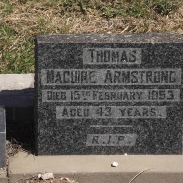 ARMSTRONG Thomas Maguire -1953