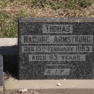 ARMSTRONG Thomas Maguire -1953