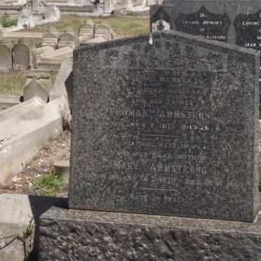 ARMSTRONG Thomas 1871-1945 &amp; Mary 1879-1960