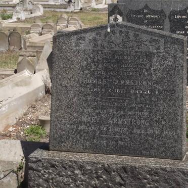 ARMSTRONG Thomas 1871-1945 &amp; Mary 1879-1960