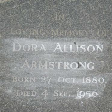ARMSTRONG Dora Allison 1880-1956