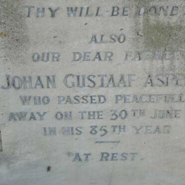 ASPELING Johan Gustaaf -1941
