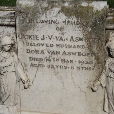 ASWEGAN Ockie J.V., van -1935