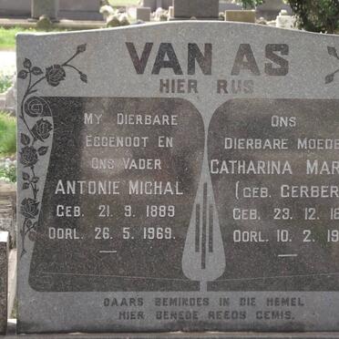 AS Antonie Michal, van 1889-1969 &amp; Catharina Maria GERBER 1891-1979