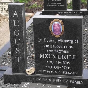 AUGUST Mzuvukile 1976-2005