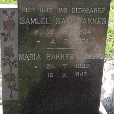 BAKKES Samuel 1904-1974 &amp; Maria EHLERS 1909-1947
