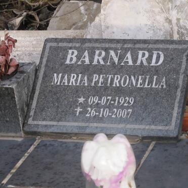 BARNARD Maria Petronella 1929-2007