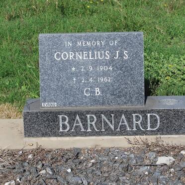 BARNARD Cornelius J.S. 1904-1962