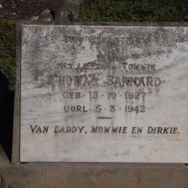 BARNARD Thomas 1927-1942