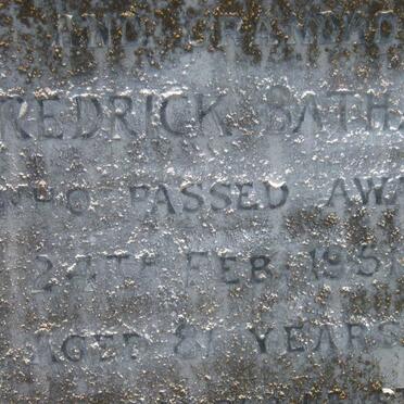 BATHAM Fredrick -1951