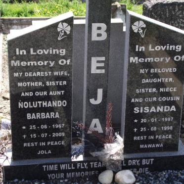 BEJA Noluthando Barbara 1967-2009 :: BEJA Sisanda 1997-1998