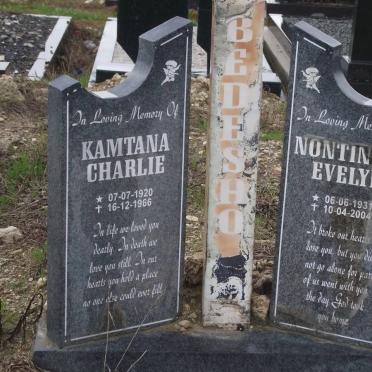 BEDESHO Kamtana Charlie 1920-1966 &amp; Montinise Evelyn 1931-2004