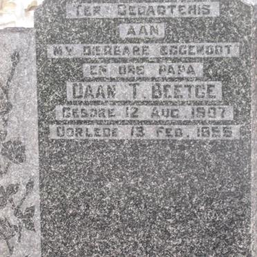 BEETGE Daan T. 1907-1955
