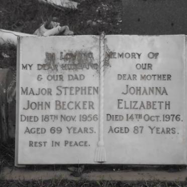 BECKER Stephen John -1956 &amp; Johanna Elizabeth -1976