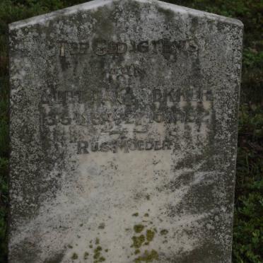 BEKKER Aletta C. 1854-1932