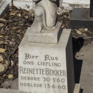 BEKKER Reinette 1960-1960