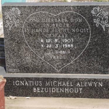 BEZUIDENHOUT Ignatius Michael Alewyn 1903-1988