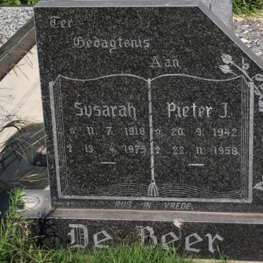 BEER Susarah, de 1918-1975 :: BEER Pieter J., de 1942-1958