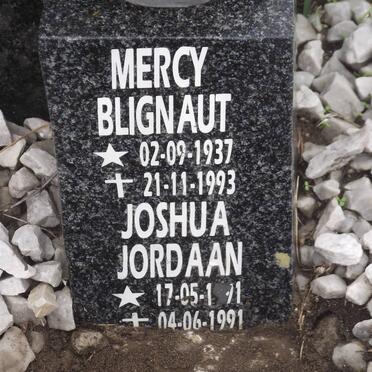 BLIGNAUT Mercy 1937-1993 :: JORDAAN Joshua 1991-1991