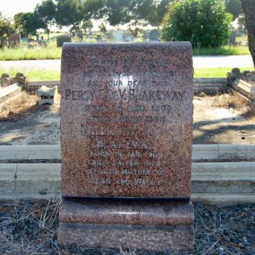BLAKEWAY Percy F. de V. 1903-1954 &amp; Millicent May 1904-1973