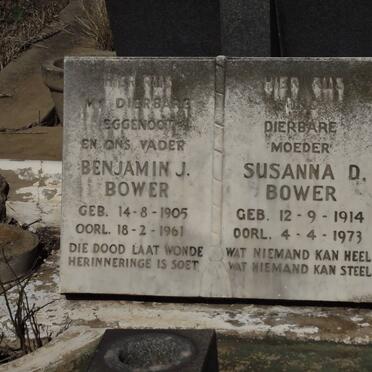 BOUWER Benjamin J. 1905-1961 &amp; Susanna D. 1914-1973