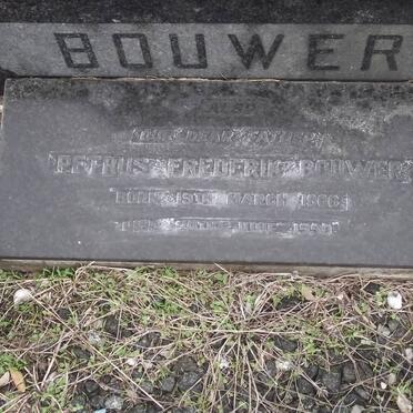 BOUWER Petrus Frederik 1906-1990