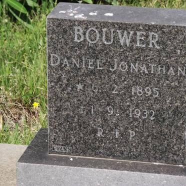 BOUWER Daniel Jonathan 1895-1932