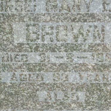 BROWN ? Mary ? -1993