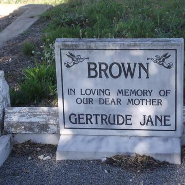 BROWN Gertrude Jane