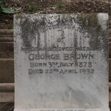 BROWN George 1878-1932