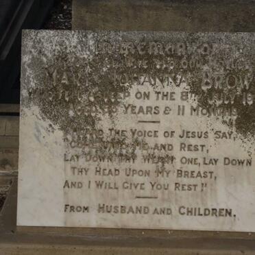 BROWN Mary Johanna -1955