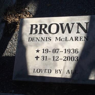 BROWN Dennis McLaren 1936-2003