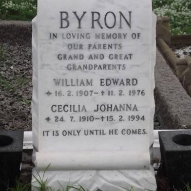 BYRON William Edward 1907-1976 &amp; Cecilia Johanna 1910-1994