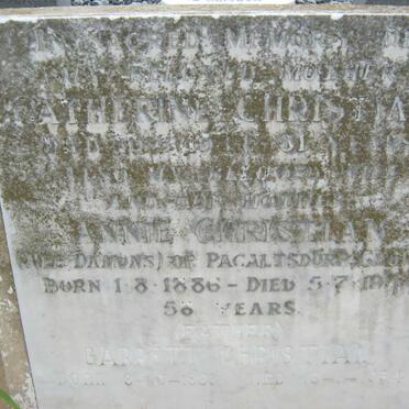 CHRISTIAN Gerrett 1883-1954 &amp; Annie DAMONS 1886-1944 :: CHRISTIAN Catherine -1934