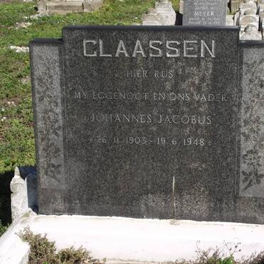 CLAASSEN Johannes Jacobus 1903-1948