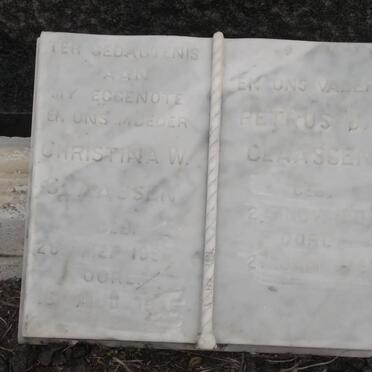 CLAASSEN Petrus J. 1888-1951 &amp; Christina W.C. 1896-1946