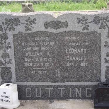 CUTTING William R. 1929-1959 :: CUTTING Leonard Charles 1935-1967