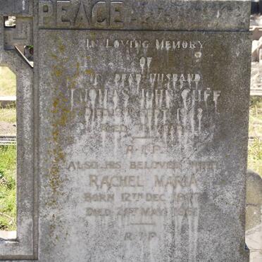 CUFF Thomas John -1942 &amp; Rachel Maria 1877-1961