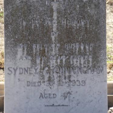 CUNNINGHAM Sydney C. -1939