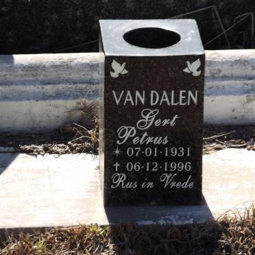 DALEN Gert Petrus, van 1931-1996