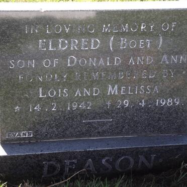 DEASON Eldred 1942-1989