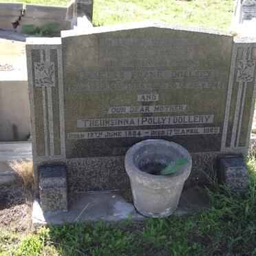 DOLLERY Douglas Frank 1885-1944 &amp; Theunsinna 1884-1963