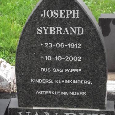 DYK Joseph Sybrand, van 1912-2002