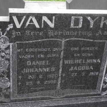DYK Daniel Johannes, van 1920-2002 &amp; Wilhelmina Jacoba 1928-