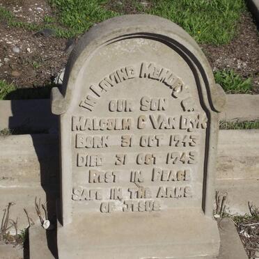 DYK Malcolm C., van 1943-1943